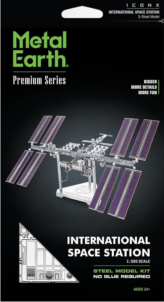 Metalinis 3D konstruktorius Metal Earth Premium Series International Space Station kaina ir informacija | Konstruktoriai ir kaladėlės | pigu.lt