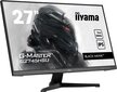 iiyama G-MASTER kompiuterio monitorius 68,6 cm (27") 1920 x 1080 pikseliai „Full HD“ LED Juoda kaina ir informacija | Monitoriai | pigu.lt