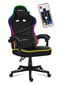 Žaidimų kėdė Huzaro Force 4.4 RGB, juoda цена и информация | Biuro kėdės | pigu.lt