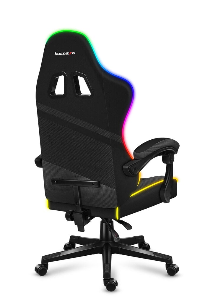 Žaidimų kėdė Huzaro Force 4.4 RGB, juoda kaina ir informacija | Biuro kėdės | pigu.lt
