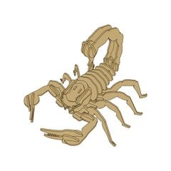 Medinė 3D dėlionė Lean Toys Skorpionas, 35 d. kaina ir informacija | Dėlionės (puzzle) | pigu.lt