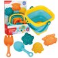 Smėlio žaislų rinkinys su sulankstomu kibirėliu Woopie, mėlynas kaina ir informacija | Vandens, smėlio ir paplūdimio žaislai | pigu.lt