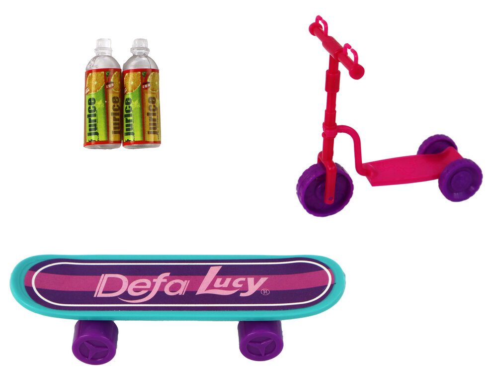 Lėlių Lucy rinkinys su priedais, violetinis kaina ir informacija | Žaislai mergaitėms | pigu.lt