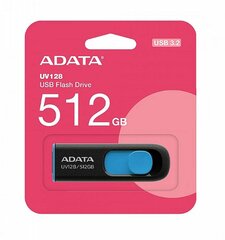 Adata AUV128 512GB kaina ir informacija | ADATA Duomenų laikmenos | pigu.lt