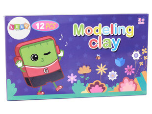 Modelino rinkinys Lean Toys, 12vnt. kaina ir informacija | Piešimo, tapybos, lipdymo reikmenys | pigu.lt