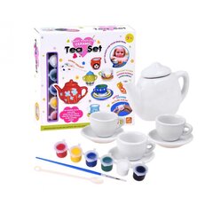 Dekoravimo rinkinys Paint Your Own Ceramic Tea Set kaina ir informacija | Lavinamieji žaislai | pigu.lt