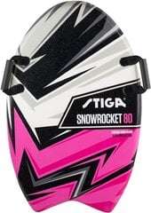 Sniego čiuožynė Stiga Snow Rocket 80 Graffiti, rožinė/juoda kaina ir informacija | Rogutės | pigu.lt