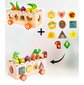 Medinis daržovių rūšiuoklis MalPlay kaina ir informacija | Lavinamieji žaislai | pigu.lt