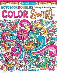 Notebook Doodles Color Swirl цена и информация | Книги для малышей | pigu.lt