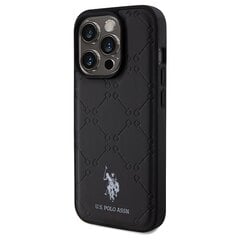 US Polo USHCP15LPYOK iPhone 15 Pro 6.1" czarny|black Yoke Pattern цена и информация | Чехлы для телефонов | pigu.lt