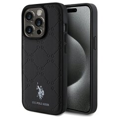 US Polo USHCP15LPYOK iPhone 15 Pro 6.1" czarny|black Yoke Pattern цена и информация | Чехлы для телефонов | pigu.lt