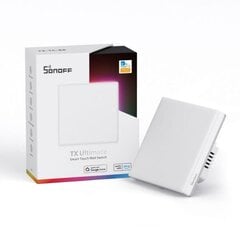 Sonoff TX Ultimate T5 EU 1C 1-канальный умный Wi-Fi + eWeLink-Remote (Bluetooth) настенный сенсорный выключатель света цена и информация | Выключатели, розетки | pigu.lt