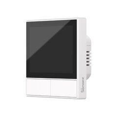 Sonoff NSPanel WHITE 2-клавишный интеллектуальный настенный переключатель Wi-Fi со светодиодной панелью, термостатом и функцией интеллектуального переключения сцен цена и информация | Выключатели, розетки | pigu.lt