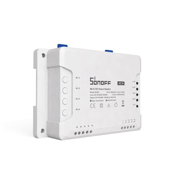 Sonoff 230V relės jungiklis su 4 kanalais kaina ir informacija | Elektros jungikliai, rozetės | pigu.lt