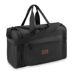 Kelioninis krepšys Zagatto, 40x20x25cmm juodas цена и информация | Чемоданы, дорожные сумки | pigu.lt