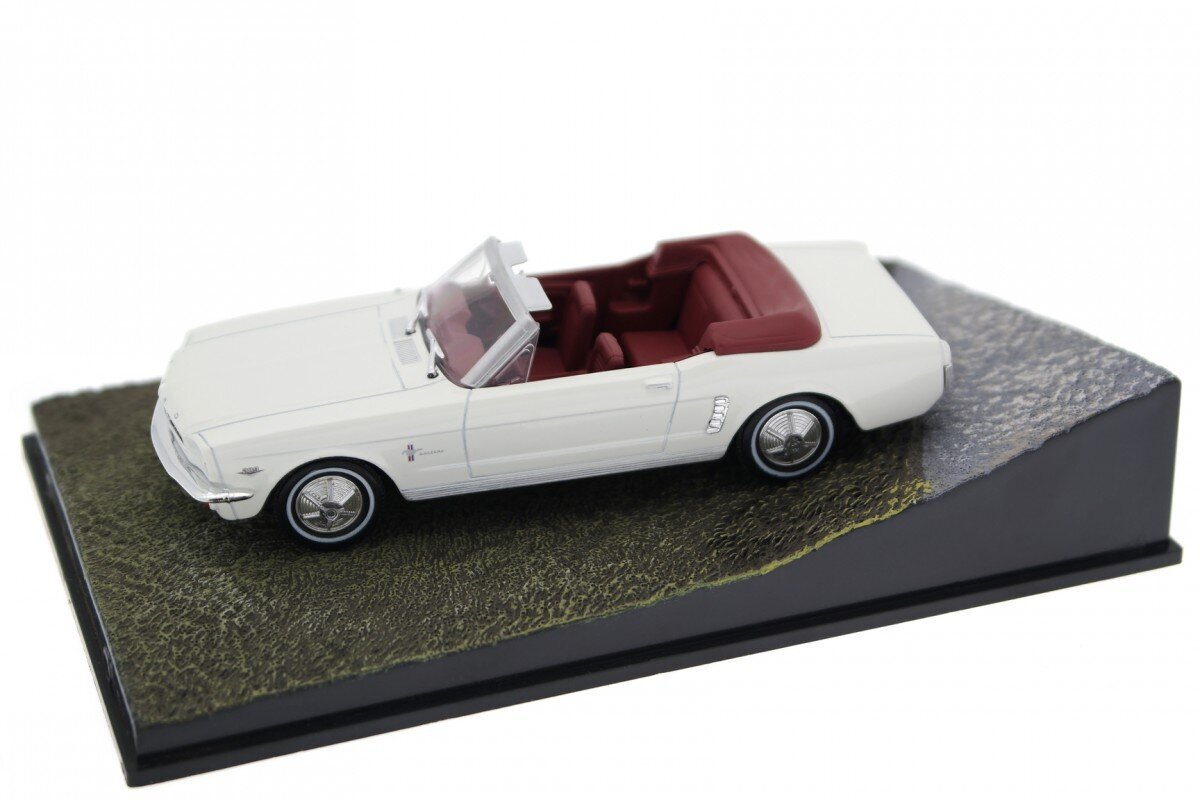 Automobilio modeliukas Ford Mustang Cabriolet, Goldfinger 1964, James Bond kaina ir informacija | Kolekciniai modeliukai | pigu.lt