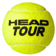 Теннисные мячи Head Tour, 1 тюбик x 4 мяча цена и информация | Товары для большого тенниса | pigu.lt