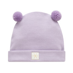 шапка зима 2023 фиолетовая цена и информация | Шапки, перчатки, шарфики для новорожденных | pigu.lt