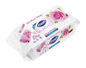 Drėgnos servetėlės Fresh Pink Flower, 102 vnt. цена и информация | Ватная продукция, влажные салфетки | pigu.lt