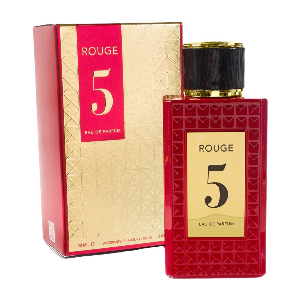 Kvapusis vanduo Fragrance World Rouge 5 EDP moterims/vyrams, 90 ml kaina ir informacija | Kvepalai moterims | pigu.lt