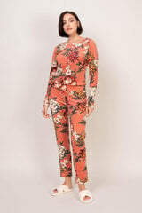 Женская вельветовая пижама Ваниль, 4106, оранжевая цена и информация | Женские пижамы, ночнушки | pigu.lt