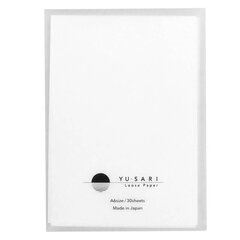 Japoniško popieriaus užrašų lapai Nakabayashi Yu-Sari Nyls-A601-W A6, 30 lapų цена и информация | Канцелярские товары | pigu.lt
