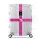 Saugos diržas kelioniniam lagaminui, rožinis kaina ir informacija | Lagaminai, kelioniniai krepšiai | pigu.lt