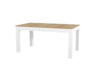 Обеденный стол Wenus, коричневый/белый цена и информация | Кухонные и обеденные столы | pigu.lt