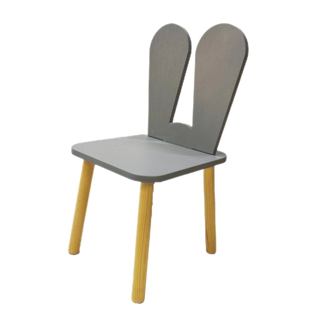 Vaikiškas staliukas su kėdutėmis Montepi, rudas/pilkas kaina ir informacija | Vaikiškos kėdutės ir staliukai | pigu.lt