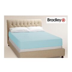 Bradley Paklodė su guma, 120 x 200 cm, šviesiai mėlyno, 2 vnt kaina ir informacija | Paklodės | pigu.lt
