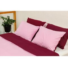 Наволочка Bradley, 50 x 70 см, бордовый / розовый, 4 шт цена и информация | Декоративные подушки и наволочки | pigu.lt
