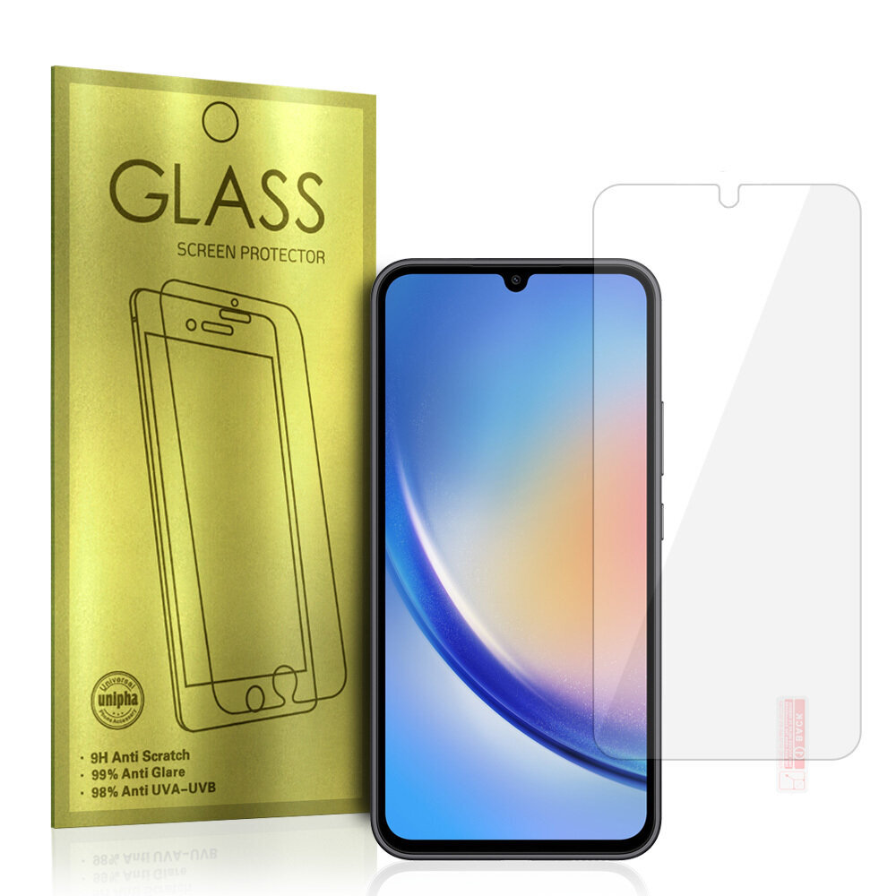 Grūdintas stiklas, skirtas SAMSUNG Glass Gold цена и информация | Apsauginės plėvelės telefonams | pigu.lt