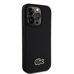 Lacoste Iconic Petit Pique Woven Logo MagSafe Case for iPhone 15 Pro Black цена и информация | Чехлы для телефонов | pigu.lt