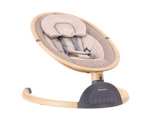Электрическая кроватка-качалка для малышей KikkaBoo Ashlee, Beige цена и информация | Шезлонги и качели | pigu.lt