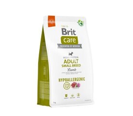 Brit Care Adult S mažų veislių suaugusiems šunims su ėriena ir ryžiais, 3 kg цена и информация |  Сухой корм для собак | pigu.lt