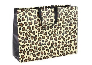 Dovanų maišelis Leopardas, rudas kaina ir informacija | Dovanų pakavimo priemonės | pigu.lt