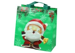Dovanų maišelis Kalėdų Senelis, žalias kaina ir informacija | Dovanų pakavimo priemonės | pigu.lt