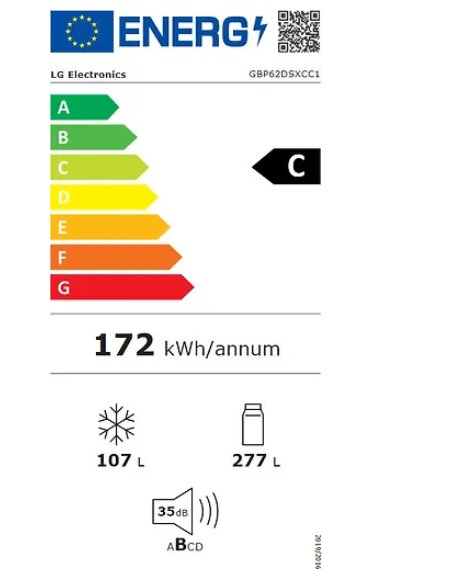 LG GBP62DSXCC1 kaina ir informacija | Šaldytuvai | pigu.lt