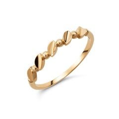 Auksinis žiedas moterims 0012728200104 kaina ir informacija | Žiedai | pigu.lt