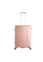 Средний чемодан Discovery FOCUS розовый цена и информация | Чемоданы, дорожные сумки  | pigu.lt