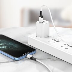 Borofone Cable BX79 - USB to Lightning - 2,4A 1 metre white цена и информация | Кабели для телефонов | pigu.lt