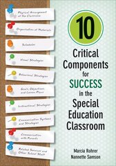 10 Critical Components for Success in the Special Education Classroom kaina ir informacija | Socialinių mokslų knygos | pigu.lt