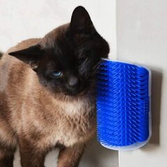 Настенная расческа для кошек, голубая цена и информация | Средства по уходу за животными | pigu.lt