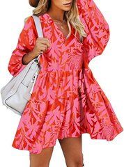 Платье женское FANCYINN, розовое/в полоску цена и информация | Платья | pigu.lt