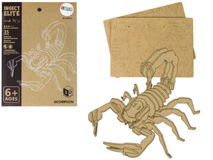3D medinė dėlionė Lean Toys Skorpionas цена и информация | Пазлы | pigu.lt