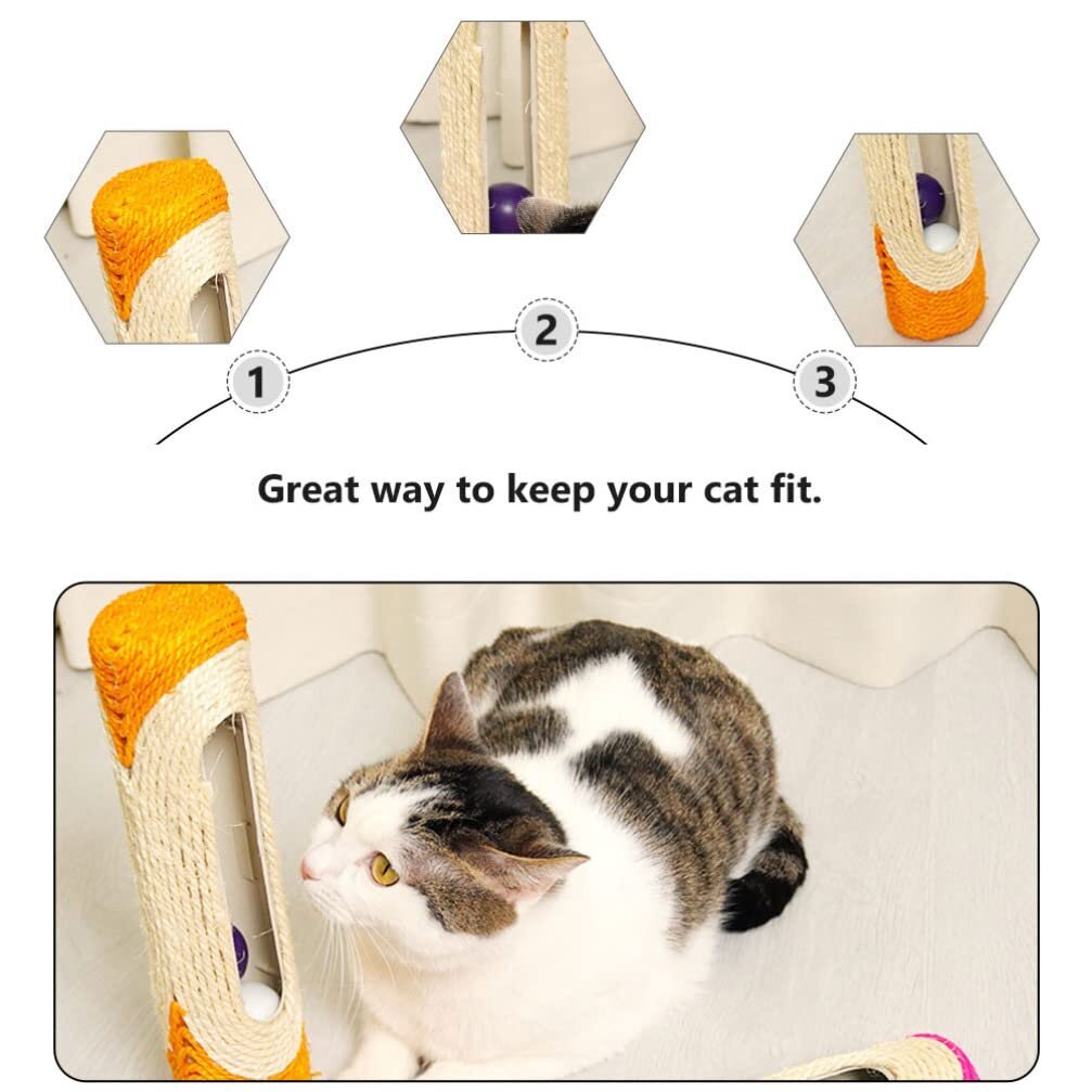 Draskyklė su žaisiukais katėms, oranžinė kaina ir informacija | Žaislai katėms | pigu.lt