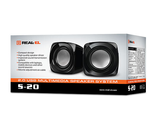 Real-El S-20 kompiuterio garsiakalbis, Mini, W6 (3 x 3 цена и информация | Garso kolonėlės | pigu.lt