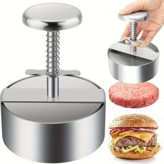 Пресс для мяса бургеров, серебряный цена и информация | Кухонная утварь | pigu.lt
