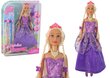 Lėlė princesė su violetinė suknele ir priedais Defa Lucy kaina ir informacija | Žaislai mergaitėms | pigu.lt