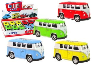 Žaisliniai Spring autobusiukai Lean Toys, 4 spalvos kaina ir informacija | Žaislai berniukams | pigu.lt